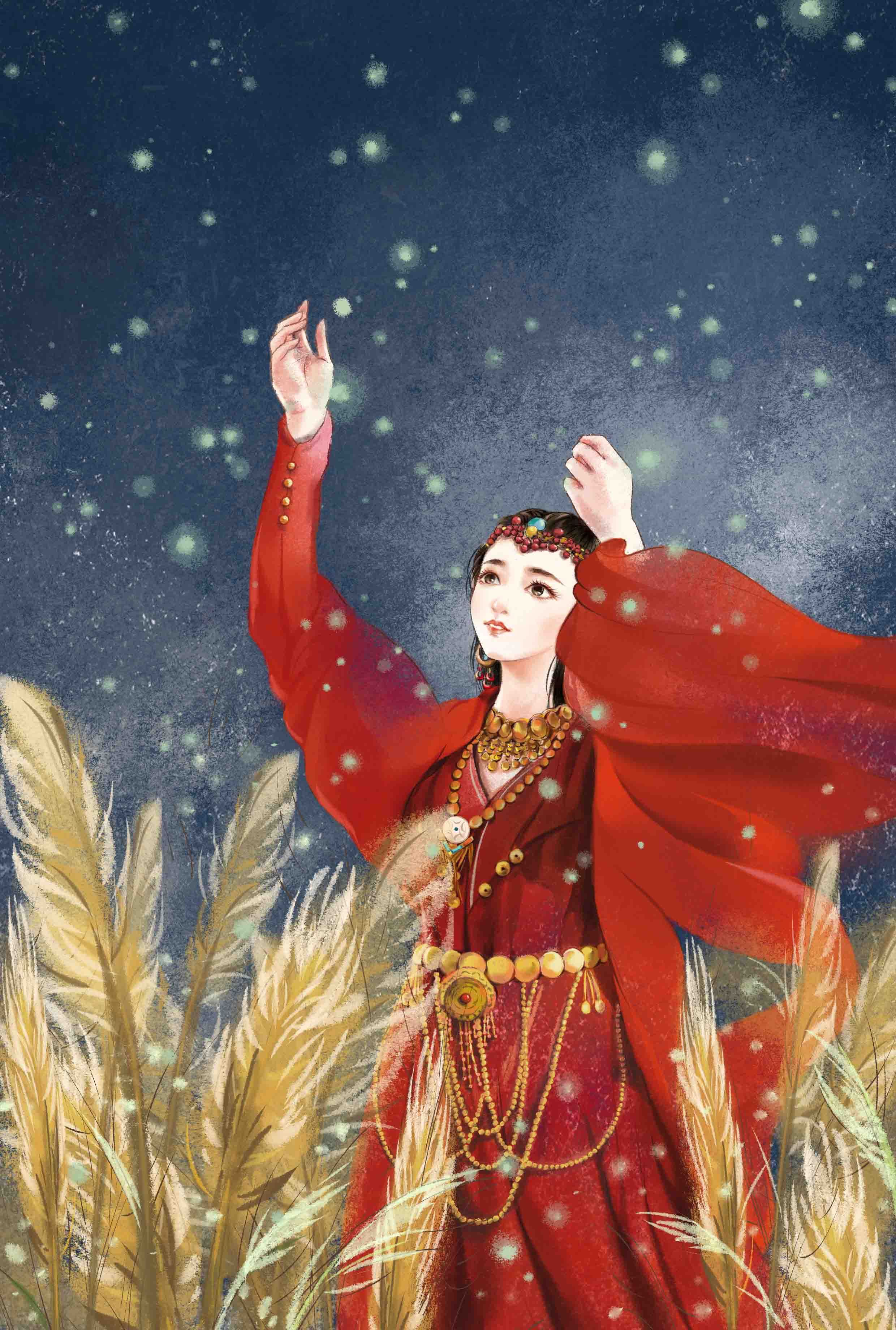 东宫|插画|插画习作|朝雨青青杨柳新 - 原创作品 - 站酷 (zcool)