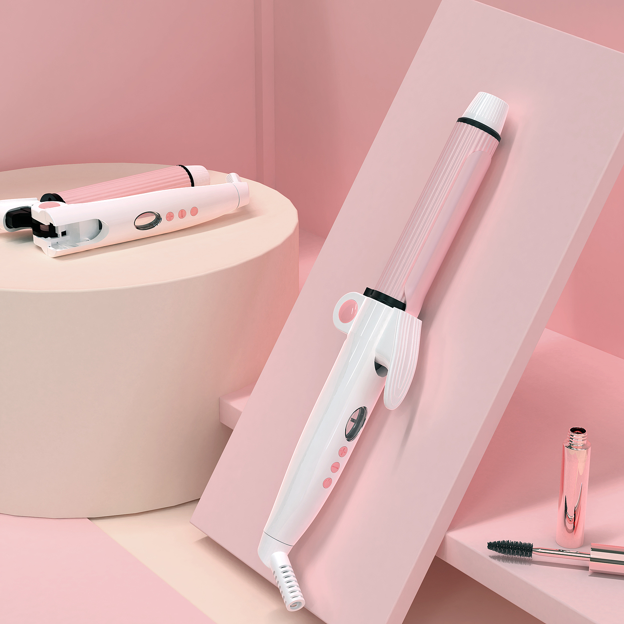 三维建模渲染:奥克斯/卷发棒