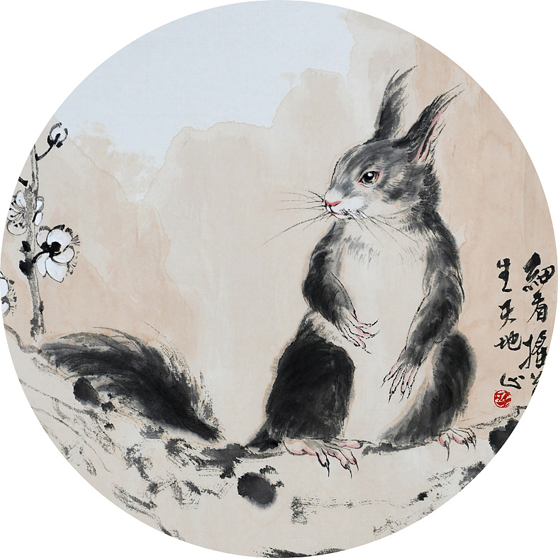 【 长啸落松鼠 】|纯艺术|国画|濯庐 - 原创作品 - 站酷 (zcool)