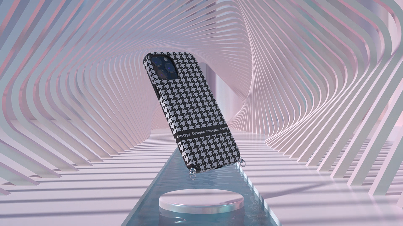 千鳥格鏈條背跨手機(jī)殼產(chǎn)品展示動(dòng)畫（圖ZMjY0OTMyMzgw） - 動(dòng)畫/影視 - 站酷設(shè)計(jì)師SAGE_JY原創(chuàng)素材 - 站酷ZCOOL