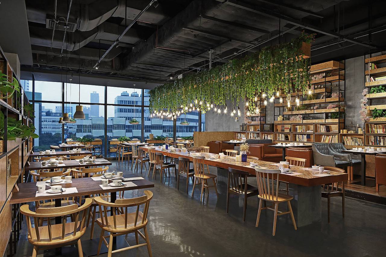 佛山拾光里书吧餐厅（图ZMjE5NjM0NTIw） - 家装设计 - 站酷设计师朗联设计原创素材 - 站酷ZCOOL