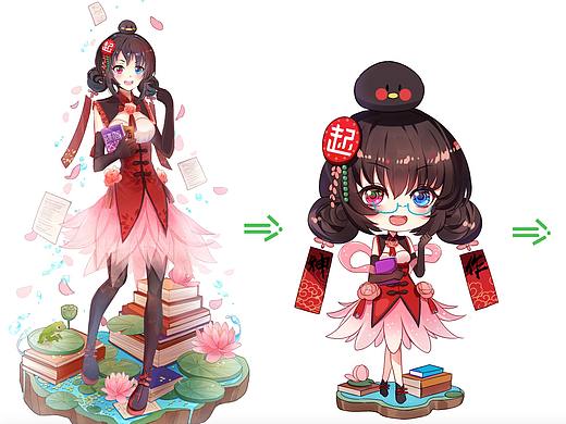 给腾讯互娱旗下起点官方画的周边（个人主页-ZMzU4NzM3Njg=） - 艺术插画 - 站酷设计师CIUX贝王爷有点萌原创素材 - 站酷ZCOOL