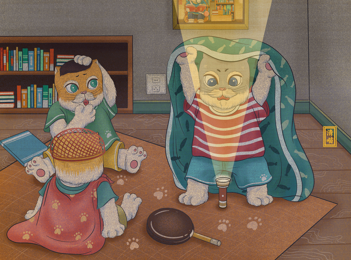 那些年一起做过的喵事（图ZMTY2MDU2Njcy） - 商业插画 - 站酷设计师清喵原创素材 - 站酷ZCOOL