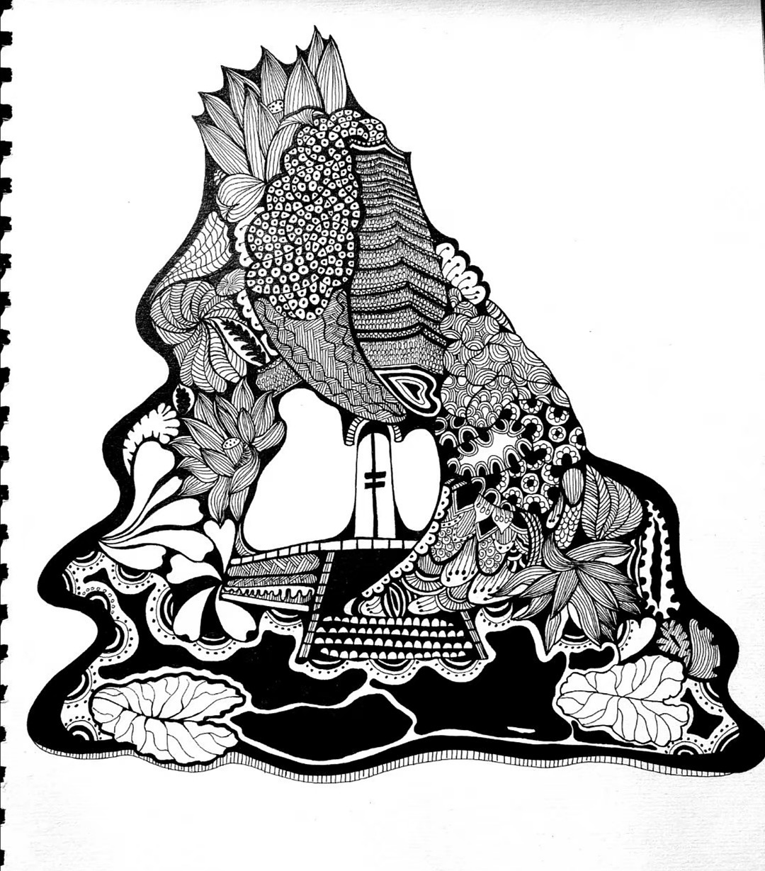 黑白灰|插画|商业插画|觅本_原创作品-站酷zcool