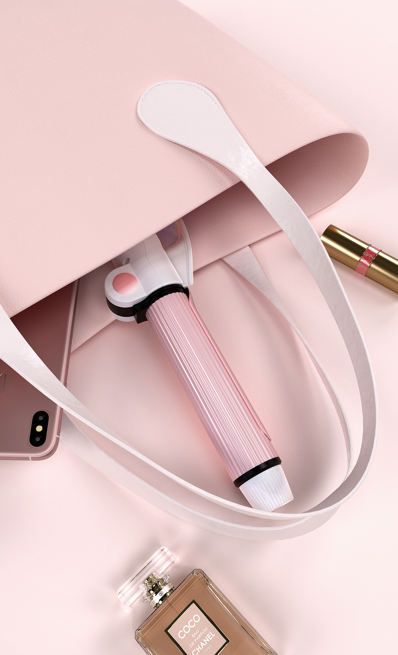 三维建模渲染:奥克斯/卷发棒