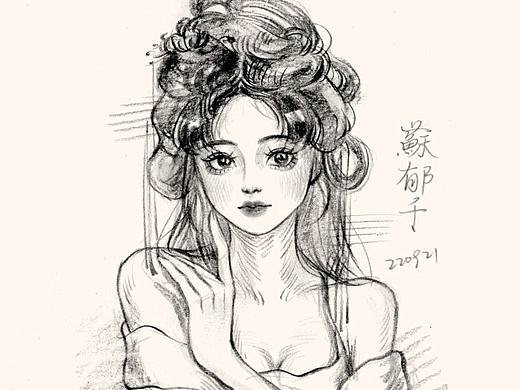 古风人物速写练习