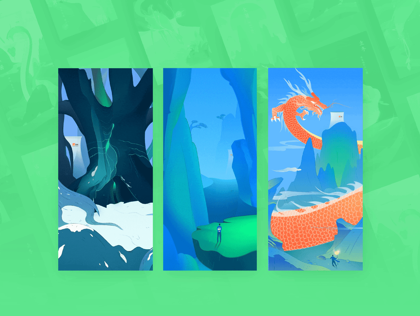 五行系列 · 二十四節氣(图ZMjI0MTc2NjI4) - 商业插画 - 站酷设计师Edwin_RGB原创素材 - 站酷ZCOOL