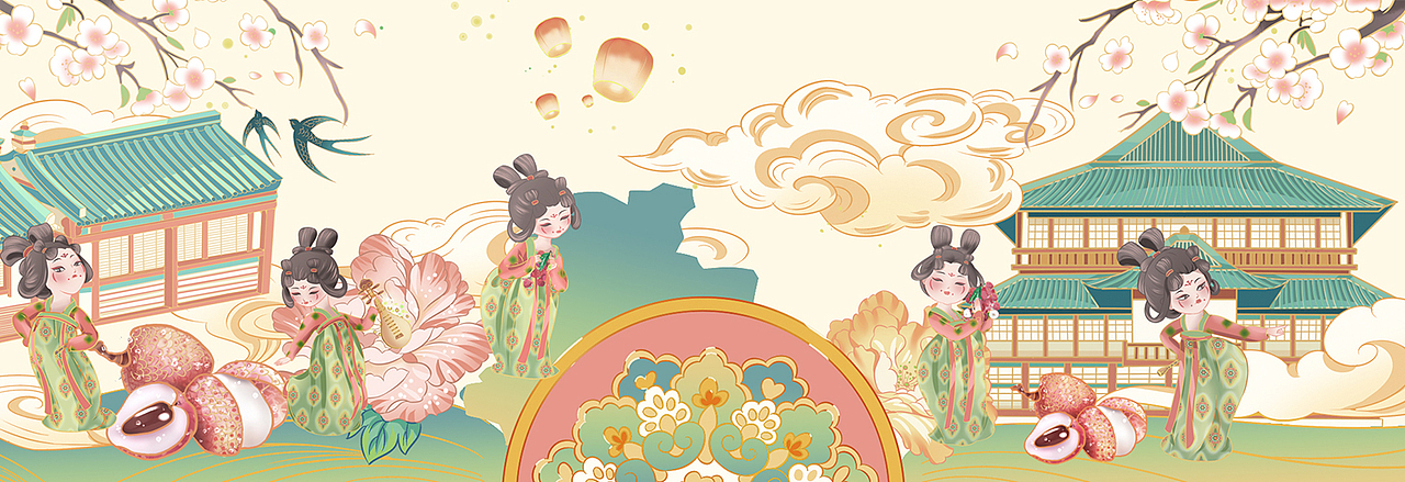 河南博物院唐宫仕女手办盲盒（图ZMjUwNDE1NDEy） - 玩具 - 站酷设计师喵美心善草灯原创素材 - 站酷ZCOOL