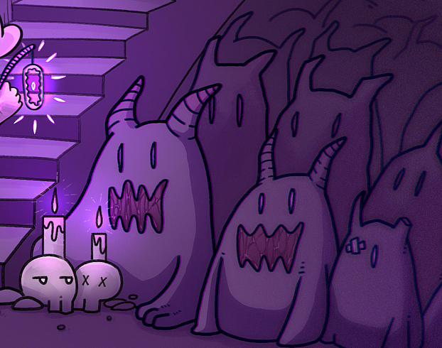 拉娅的梦幻冒险—系列插画|狼巫婆的小屋