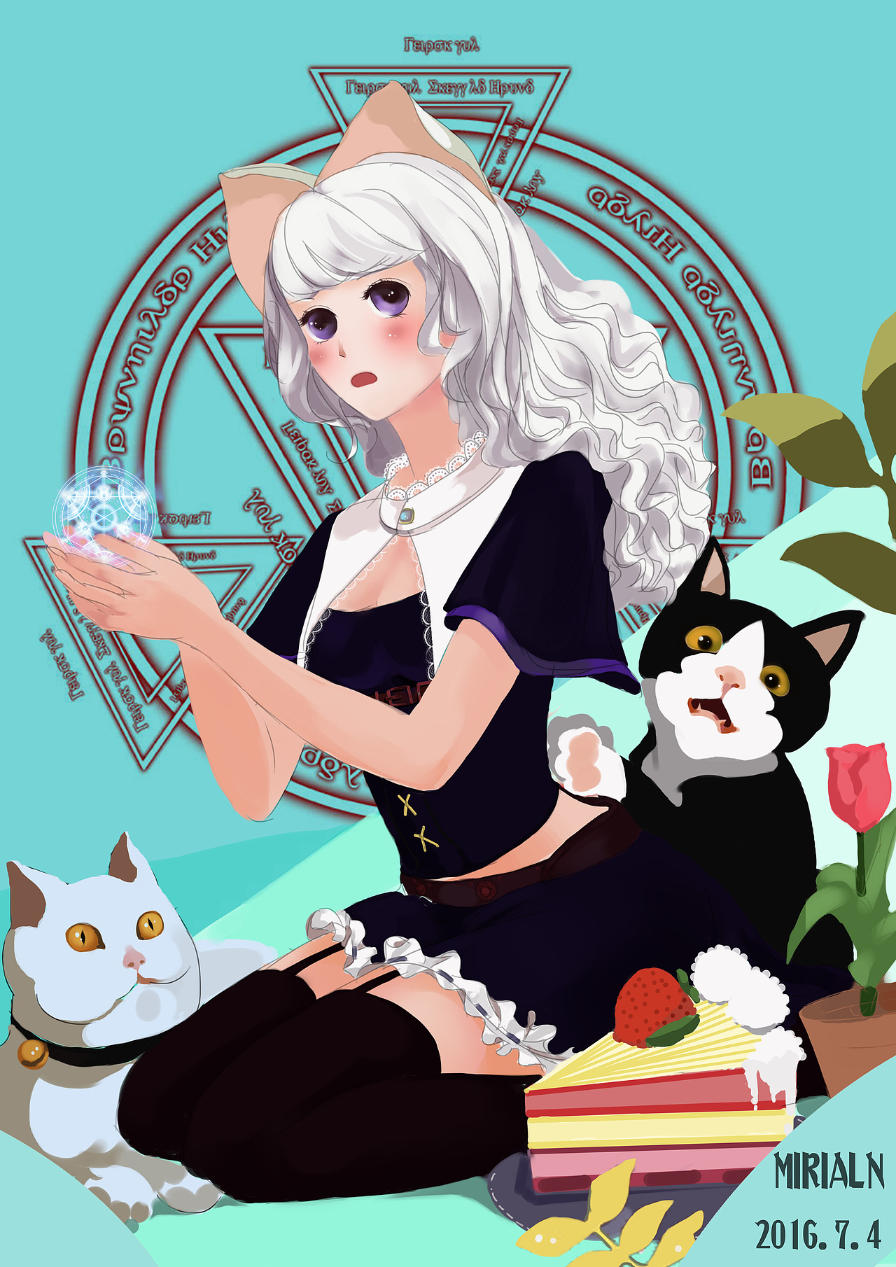 大嘴猫和阿白（图ZNTI5NzE4NDQ=） - 创作习作 - 站酷设计师Ln_小二原创素材 - 站酷ZCOOL