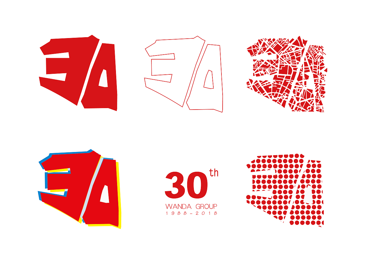 Wanda 30th（图ZNTE3NDMyNzI=） - Logo - 站酷设计师天一包装设计原创素材 - 站酷ZCOOL