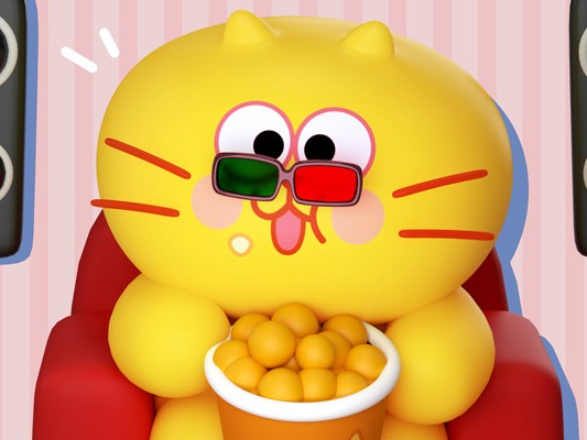 蛋黄猫首款3D表情上线！