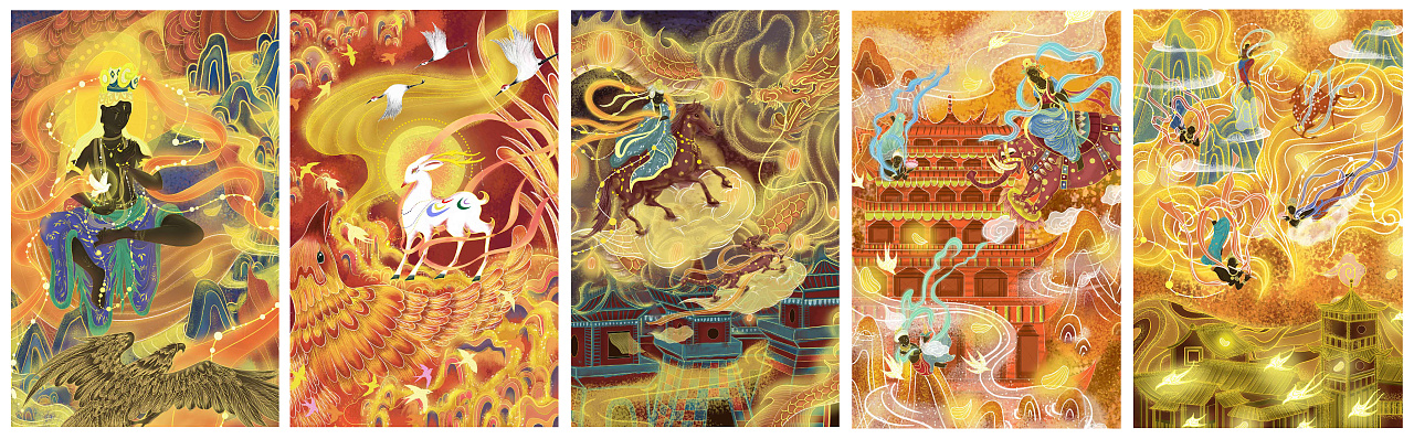 风动敦煌-创意插画|插画|概念设定|鬼汨尘 - 原创作品 - 站酷 (zcool)