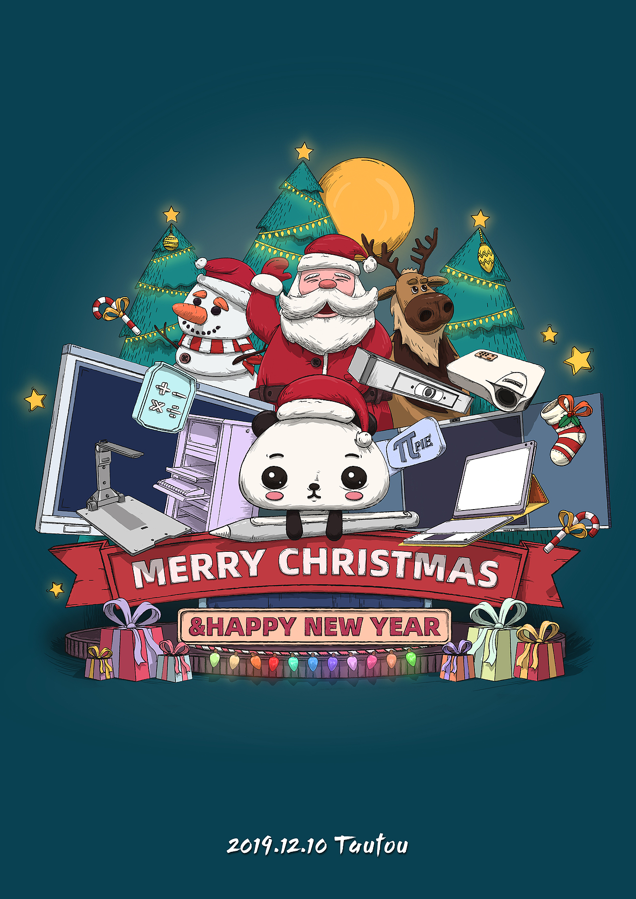 圣诞节插画（图ZMjY2OTc4MTcy） - 商业插画 - 站酷设计师Tautouck原创素材 - 站酷ZCOOL