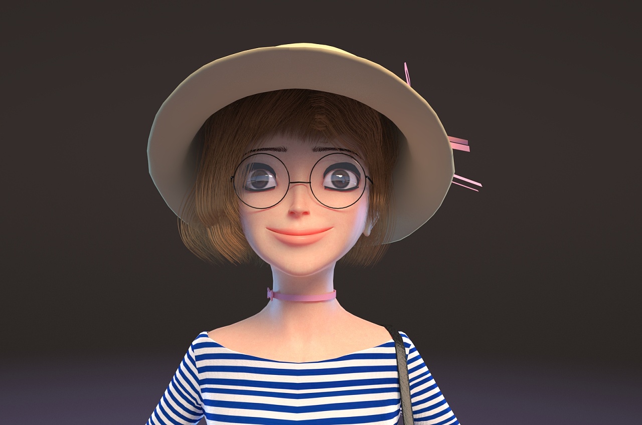 卡通人物 影视动画 毕业设计 三维角色 建模 maya