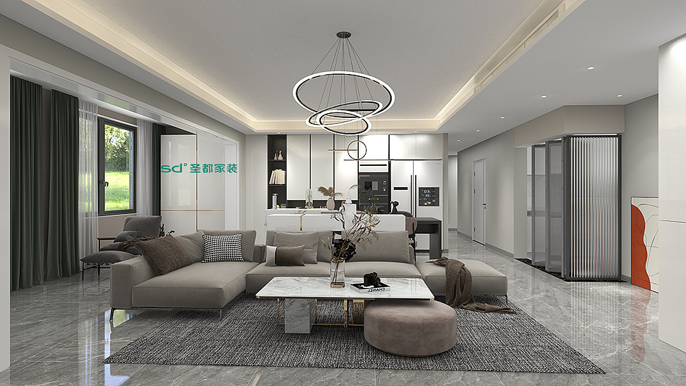 圣都家装丨江苏昆山160方现代简约风