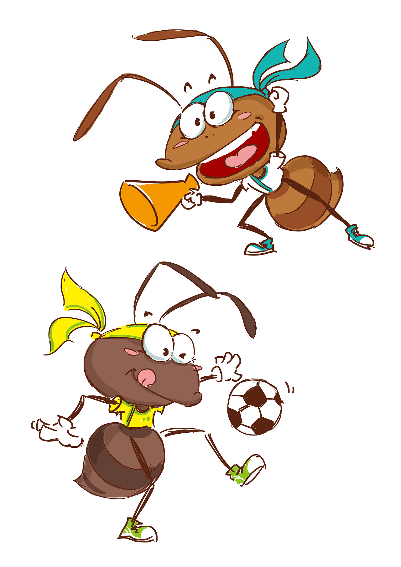 【源文件】手绘儿童教育蚂蚁大力士动画 |插画|儿童插画|YVAD - 原创作品 - 站酷 (ZCOOL)
