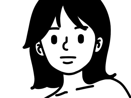 头像黑白画