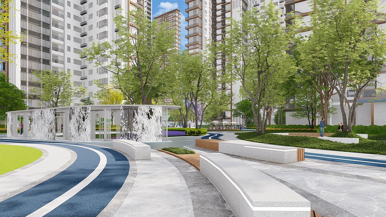 广州 · 住宅景观（图ZMjkxNjM3MjU2） - 景观设计 - 站酷设计师噜嚕噜噜鲁鲁修原创素材 - 站酷ZCOOL