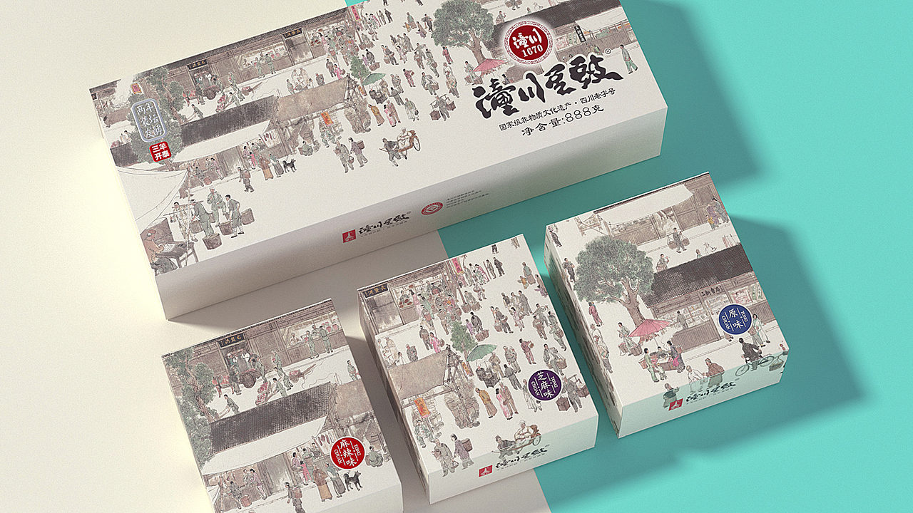 潼川豆豉品牌全案丨国家级非物质文化遗产丨调味品（图ZMjg4NDU5ODg0） - 包装 - 站酷设计师苟博一包装设计原创素材 - 站酷ZCOOL