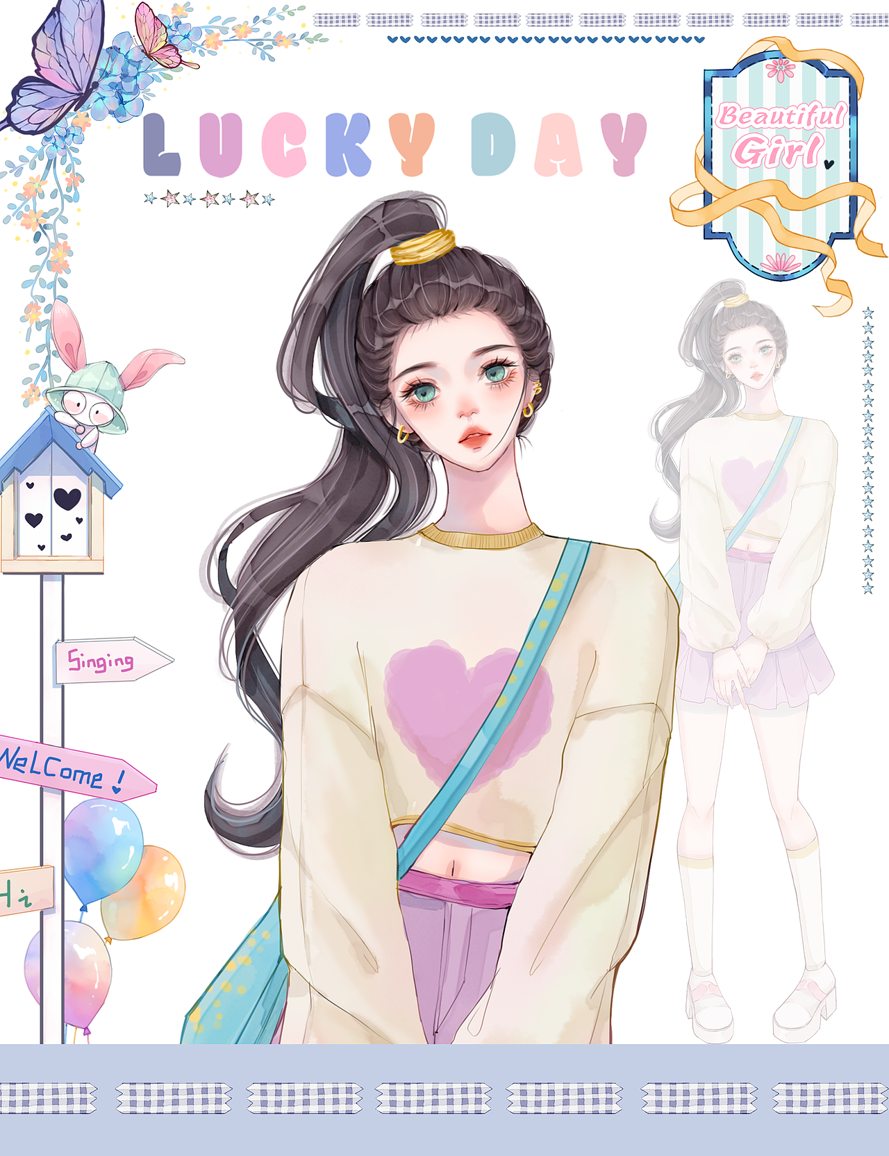 是胶带稿稿（图ZMzc4MzI5ODQw） - 商业插画 - 站酷设计师Milky牛奶在画画原创素材 - 站酷ZCOOL