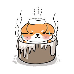 微信表情包原创设计动画动效动画小狗中华田园犬柴犬