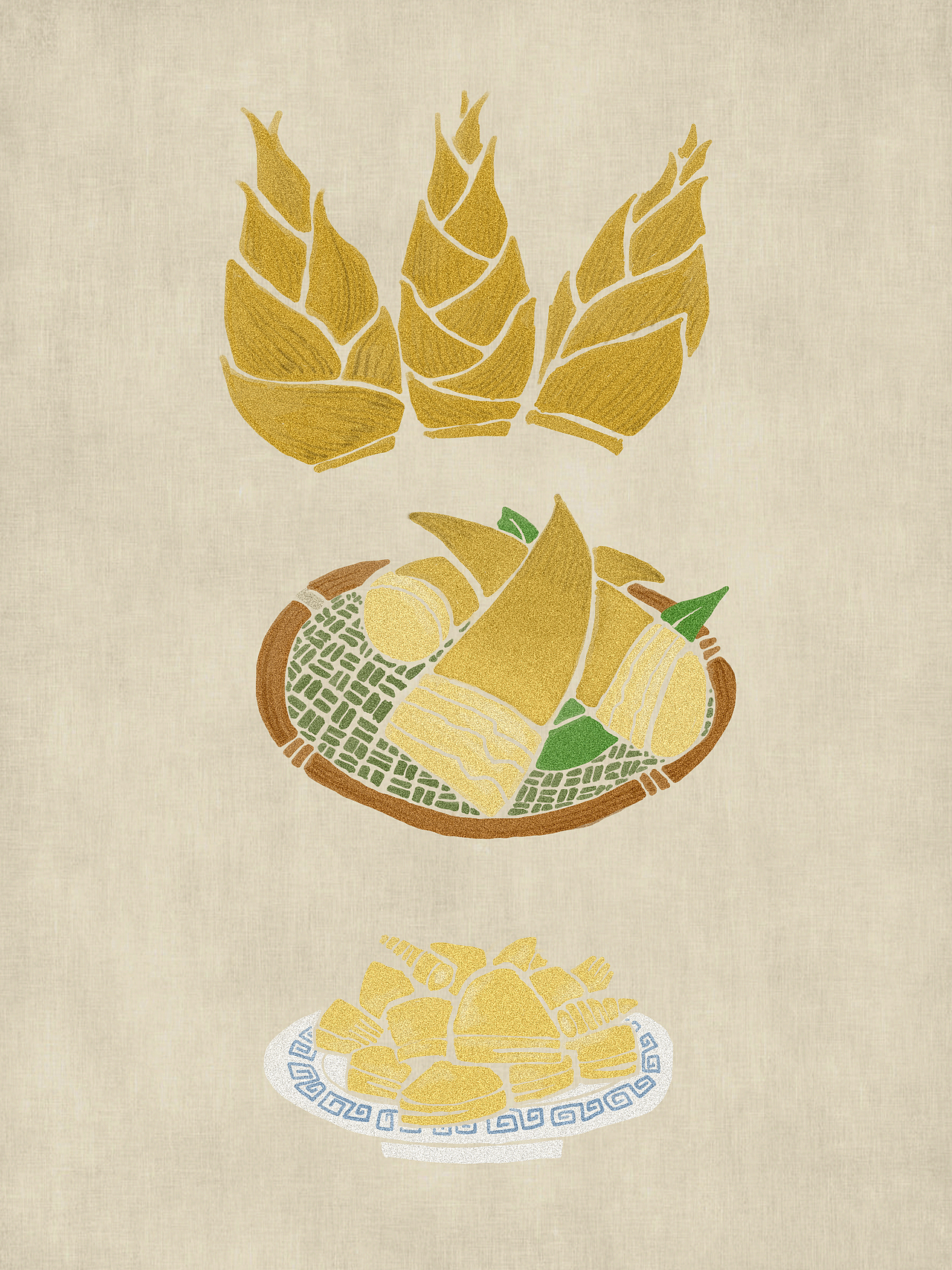 《黄小厨》系列手绘文艺风美食制作插画（图ZMTcwOTc0MjI4） - 商业插画 - 站酷设计师插画师周天天原创素材 - 站酷ZCOOL