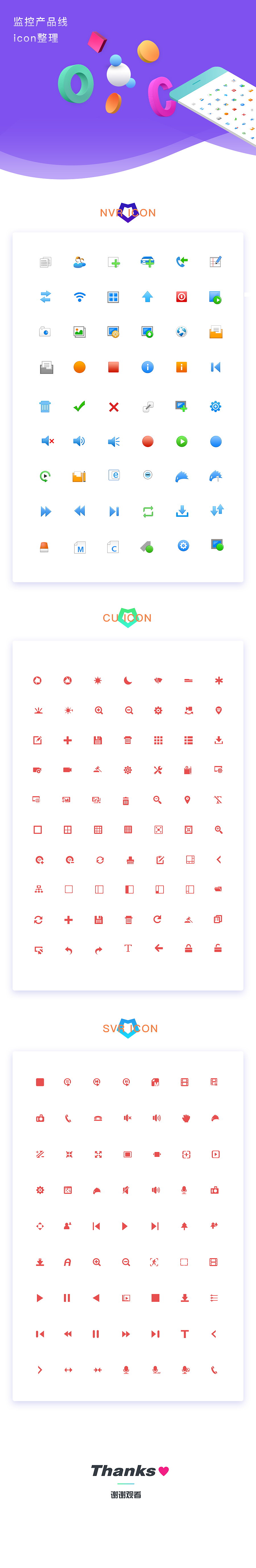 监控产品线图标绘制整理-icon整理
