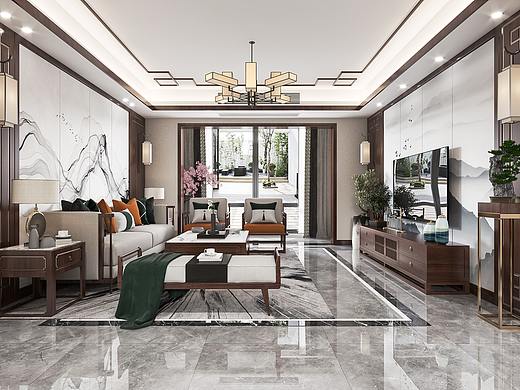 新中式风格客餐厅案例