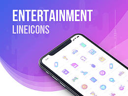 DESIGN OF ENTERTAINMENT LINEICONS