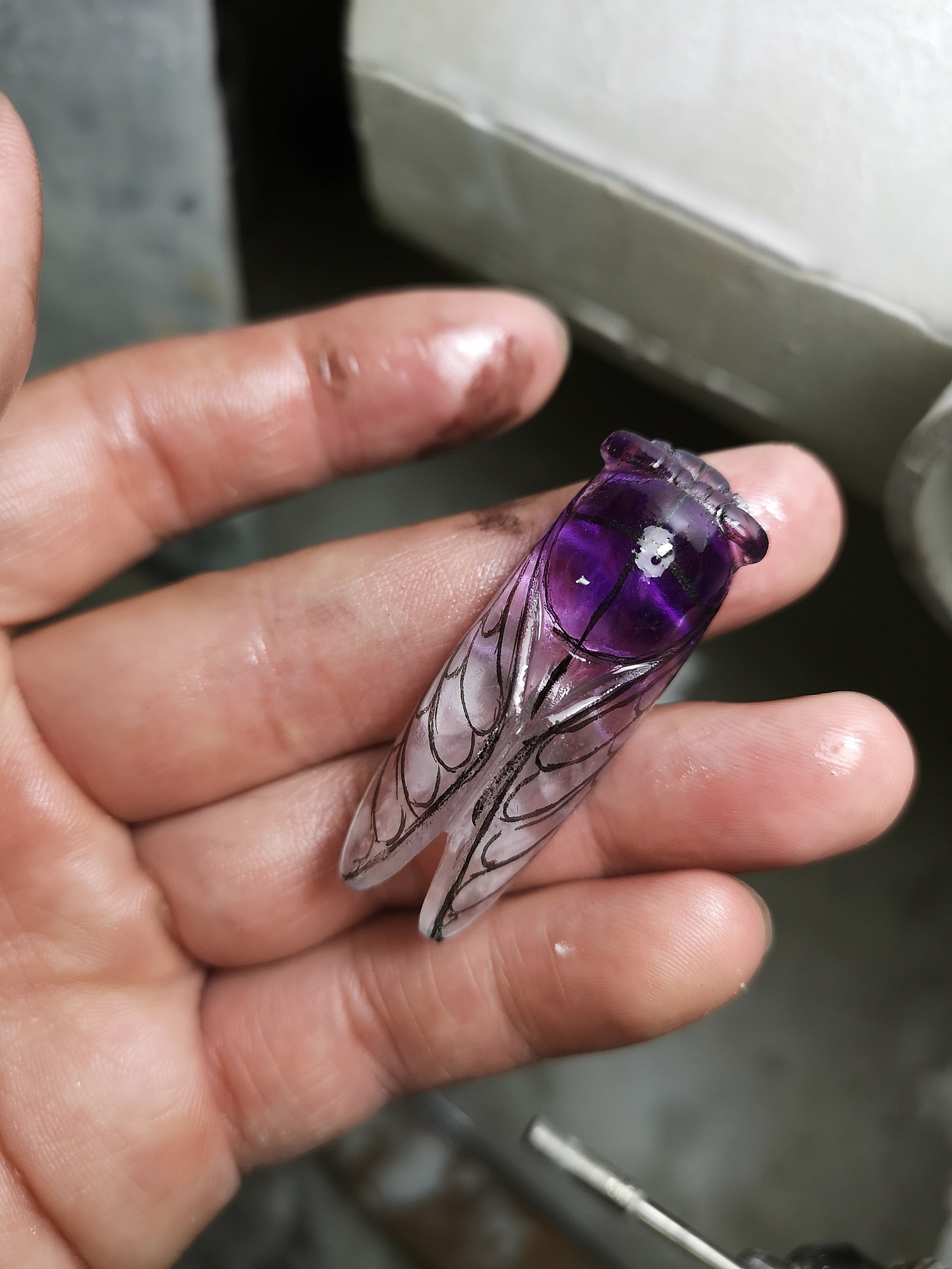 巧夺天工，手工雕刻蝉（图ZMTcyOTY4NDU2） - 首饰设计 - 站酷设计师Z57807671原创素材 - 站酷ZCOOL