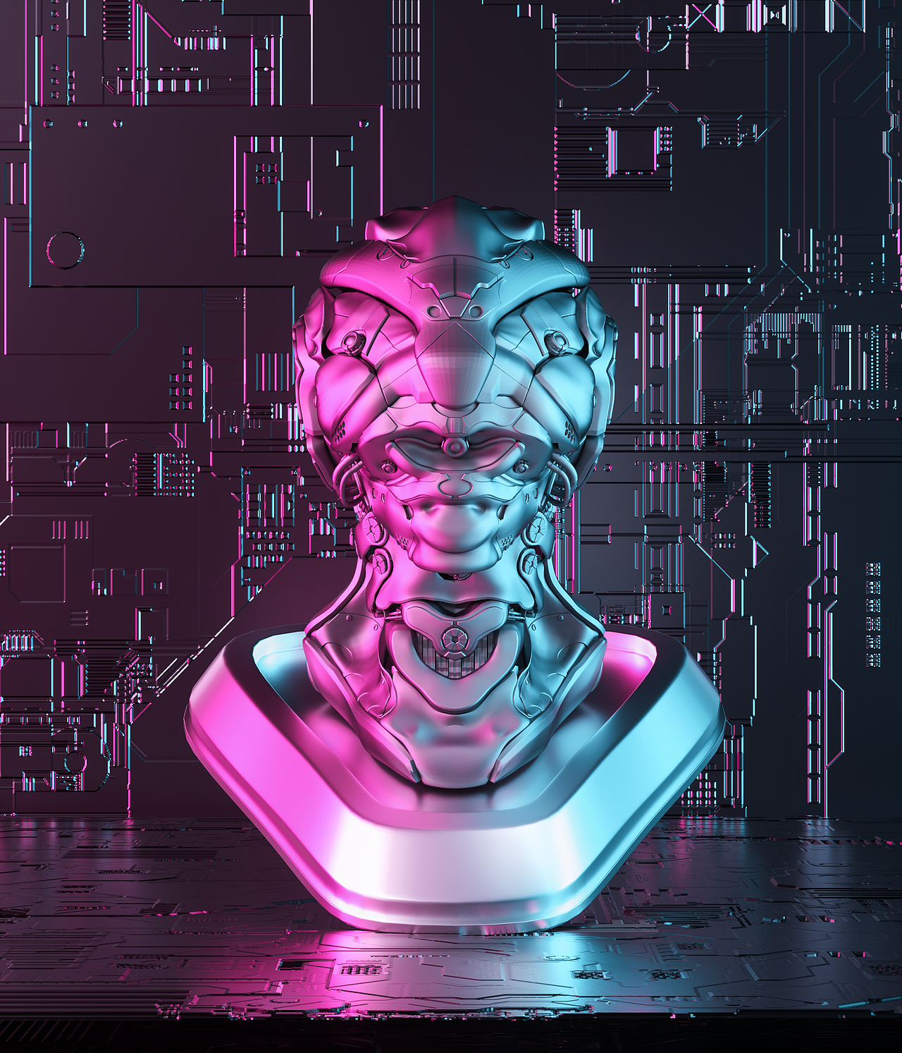 赛博朋克机甲制作练习|三维|机械/交通|优雅的_临摹作品-站酷zcool