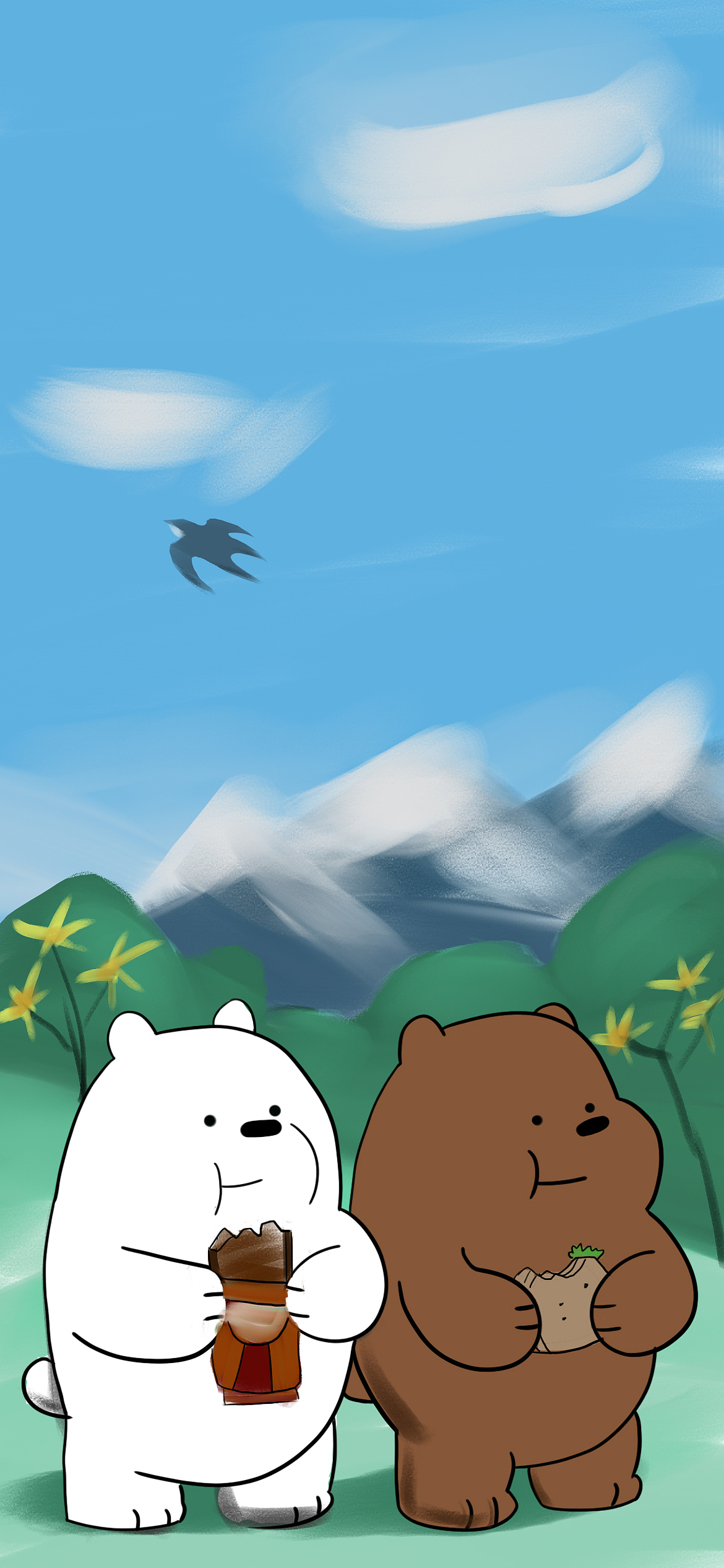 手绘板第一个作品,iphone12壁纸