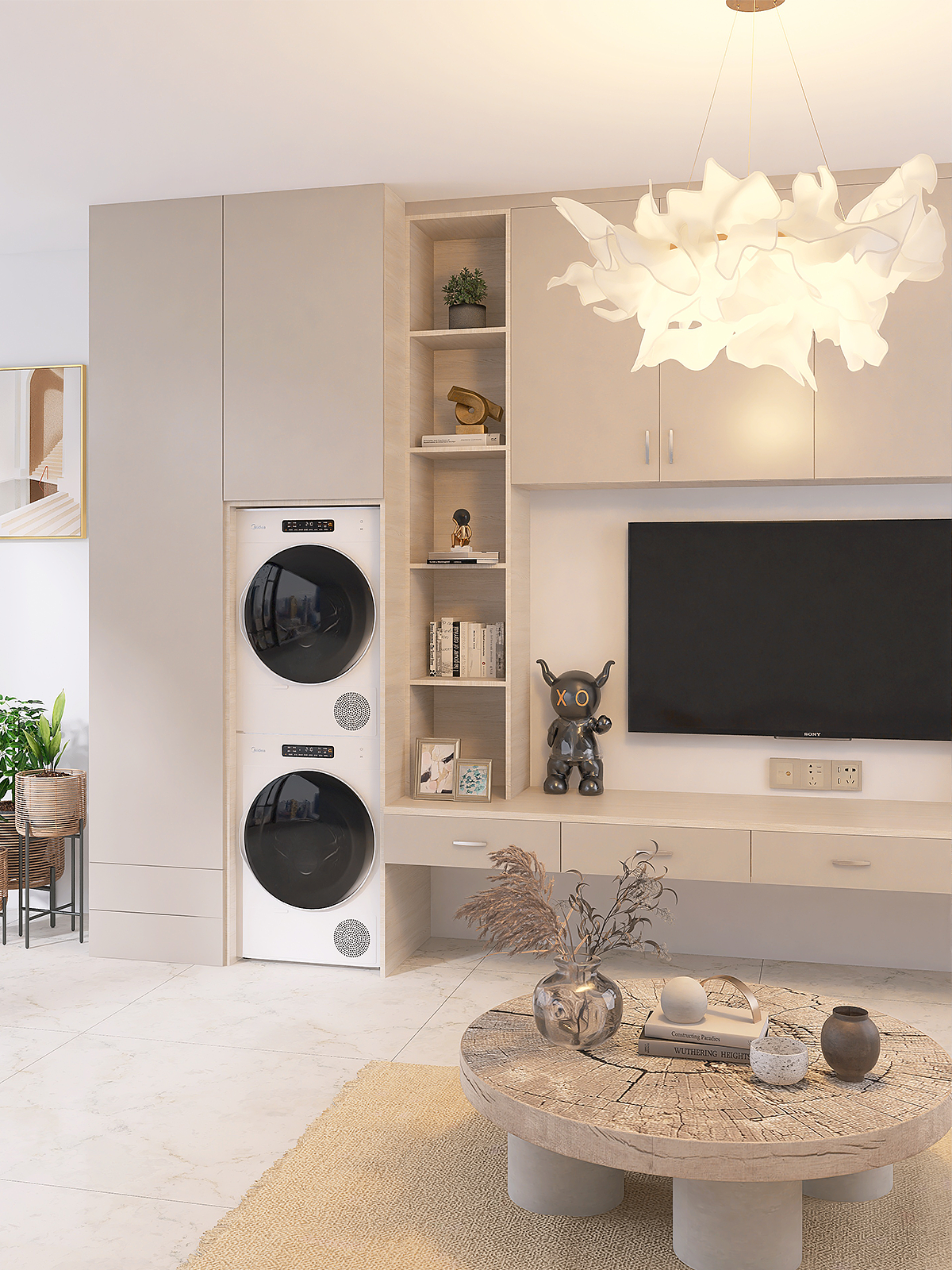 藏在卧室的洗衣机 | 室内设计案例