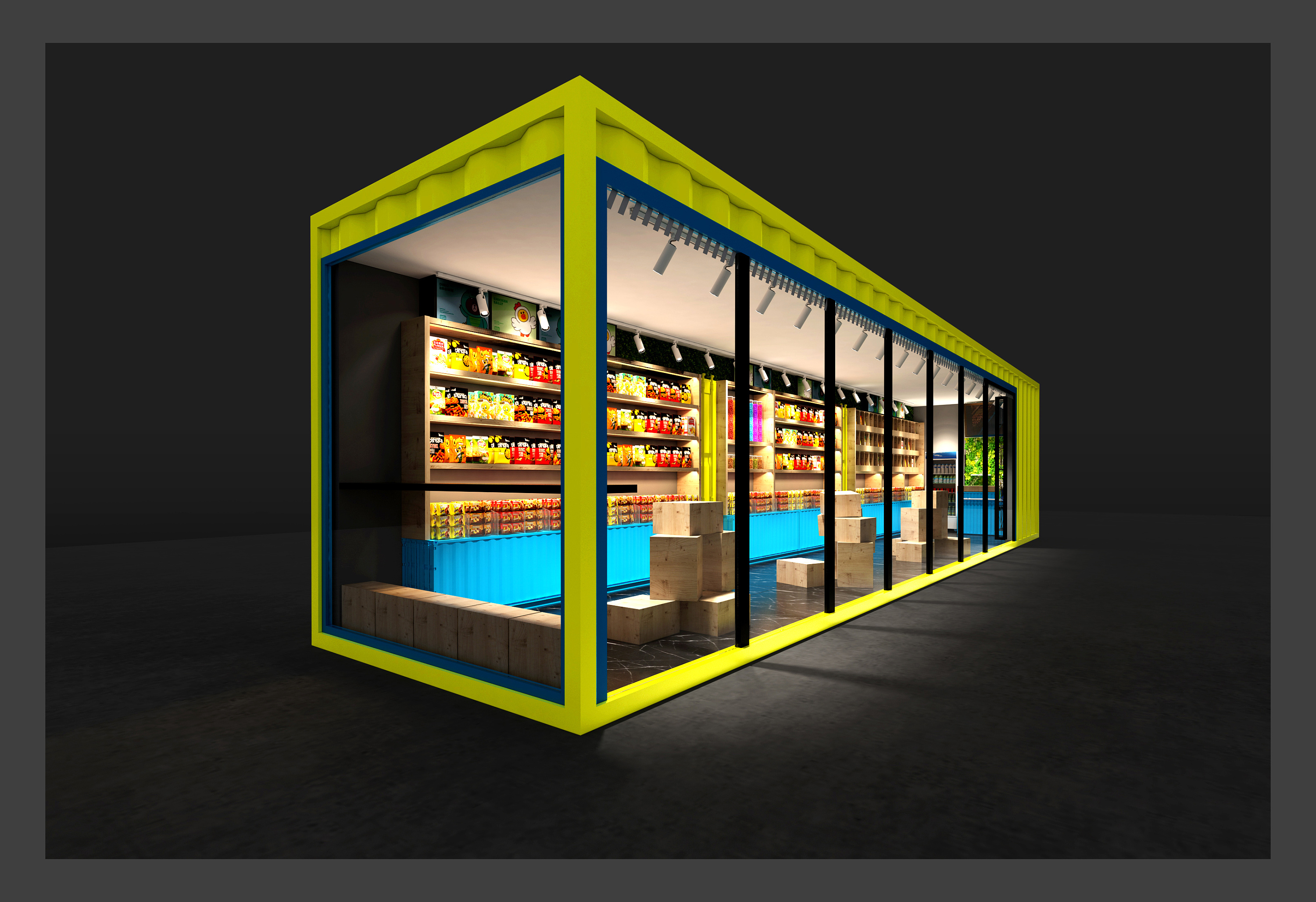 harrin bear哈林熊文化连锁店设计概念图