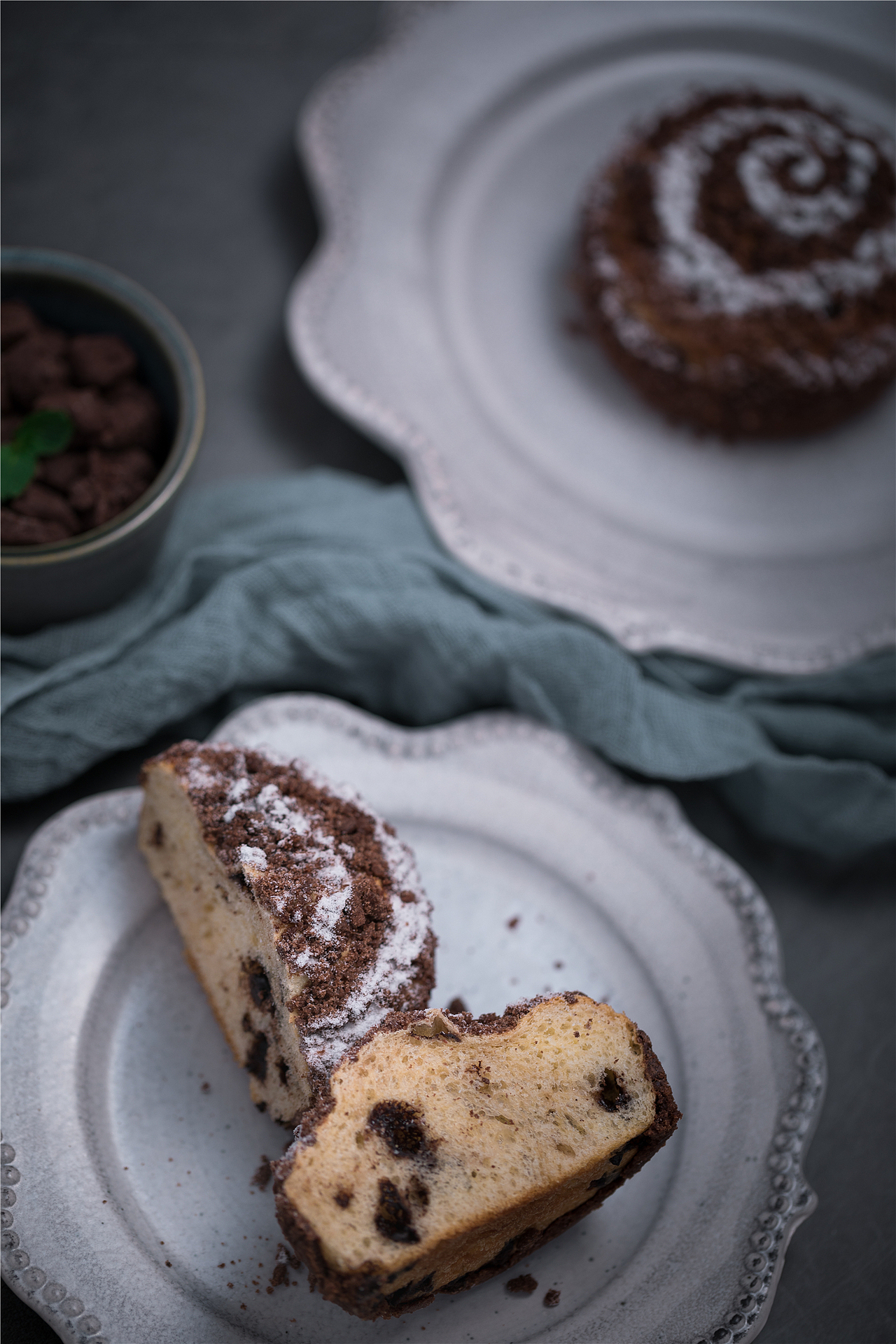 一组烘焙面包的图片