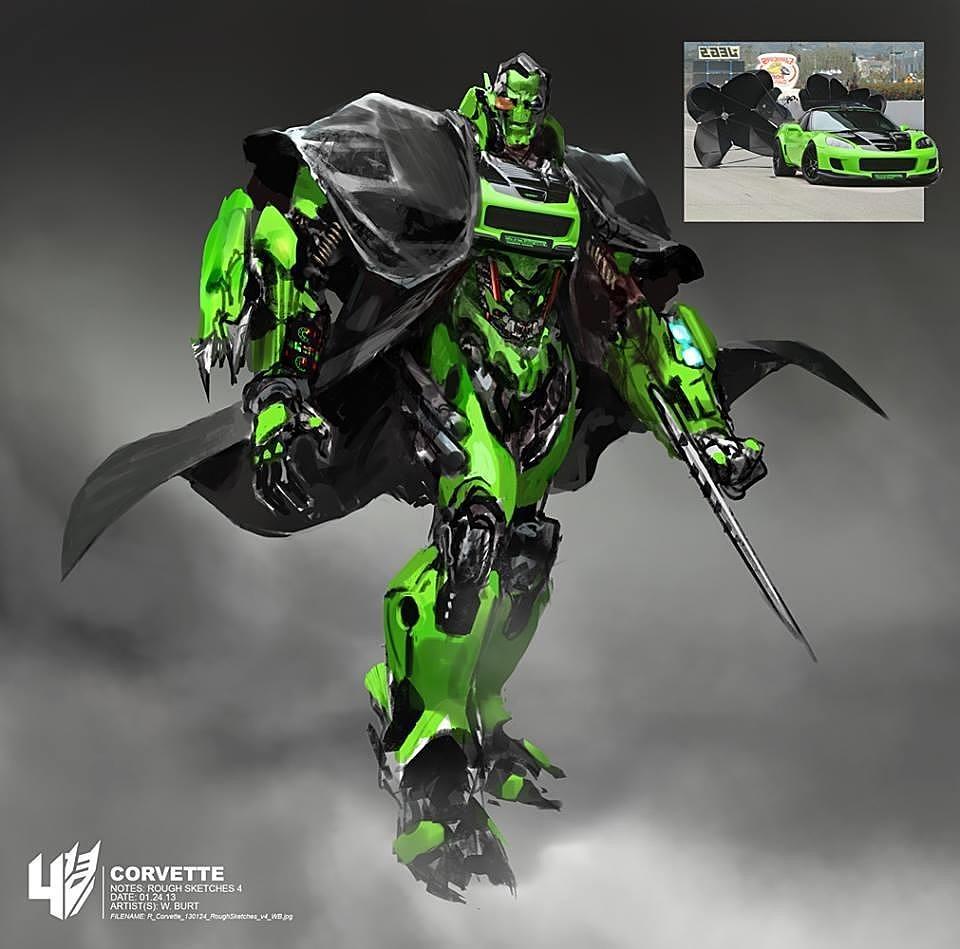 分享变形金刚4原版插画赏析