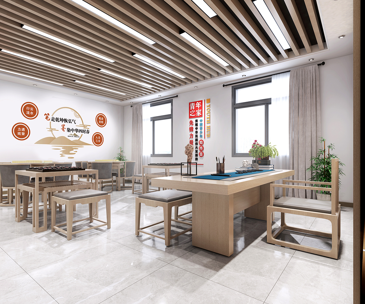 西山村党群服务中心（图ZMjgyOTQxOTA0） - 展陈设计 - 站酷设计师大鹏文化设计原创素材 - 站酷ZCOOL