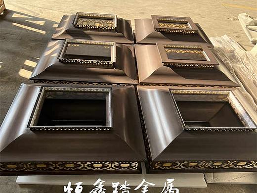 镂空仿古铜不锈钢灯罩售楼部小区不锈钢仿古铜灯箱厂家