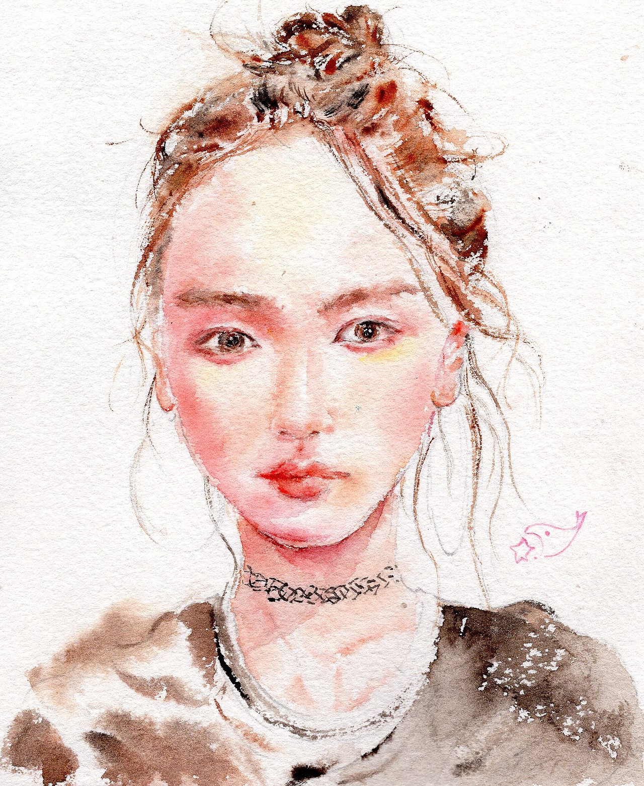 水彩人物肖像合集 和自己的碎碎念（图ZODk0MDQ1OTI=） - 绘画 - 站酷设计师行鱼xy原创素材 - 站酷ZCOOL