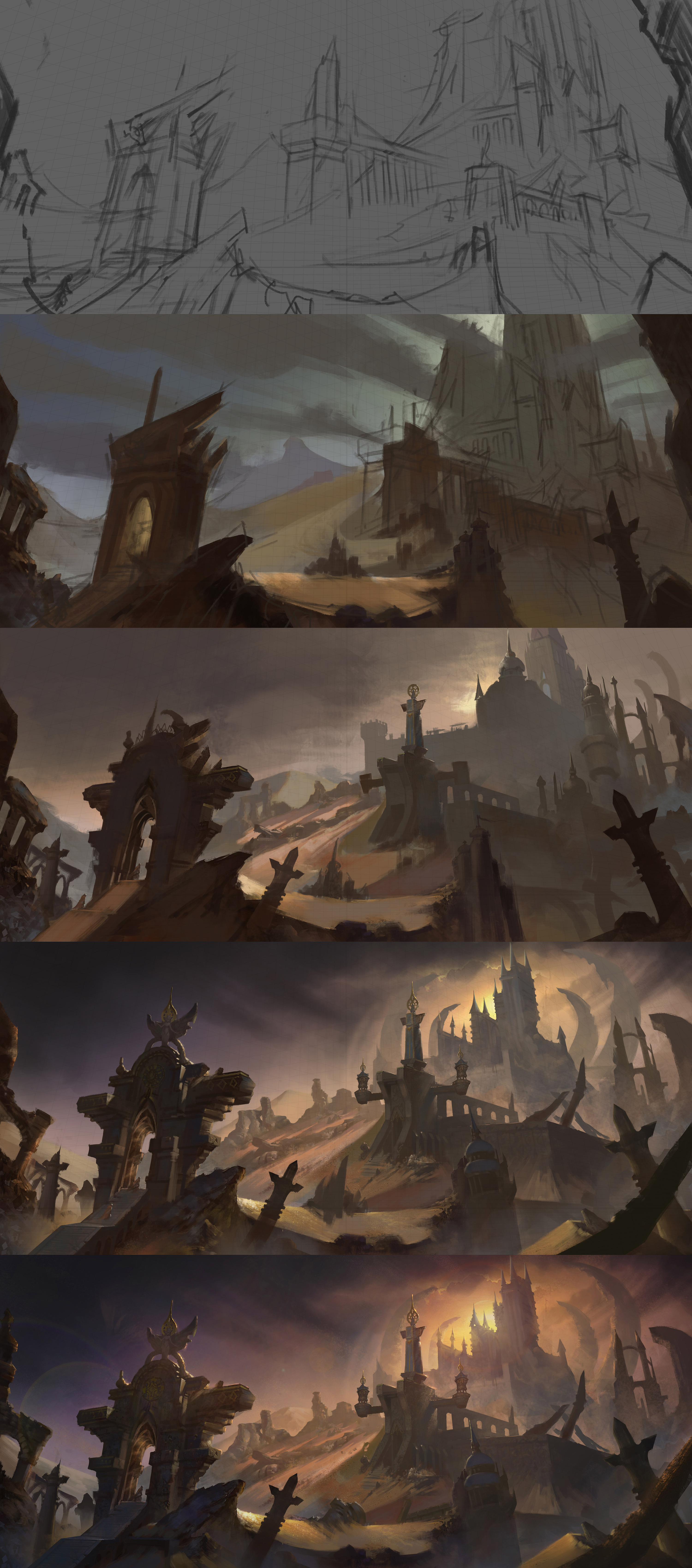 遗迹氛围图|插画|概念设定|峰火连城 - 原创作品 - 站酷 (zcool)