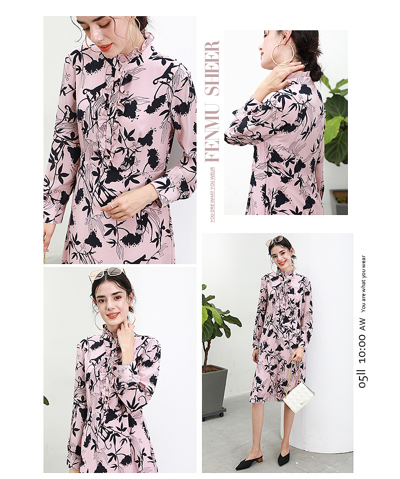 秋季连衣裙详情页排版设计