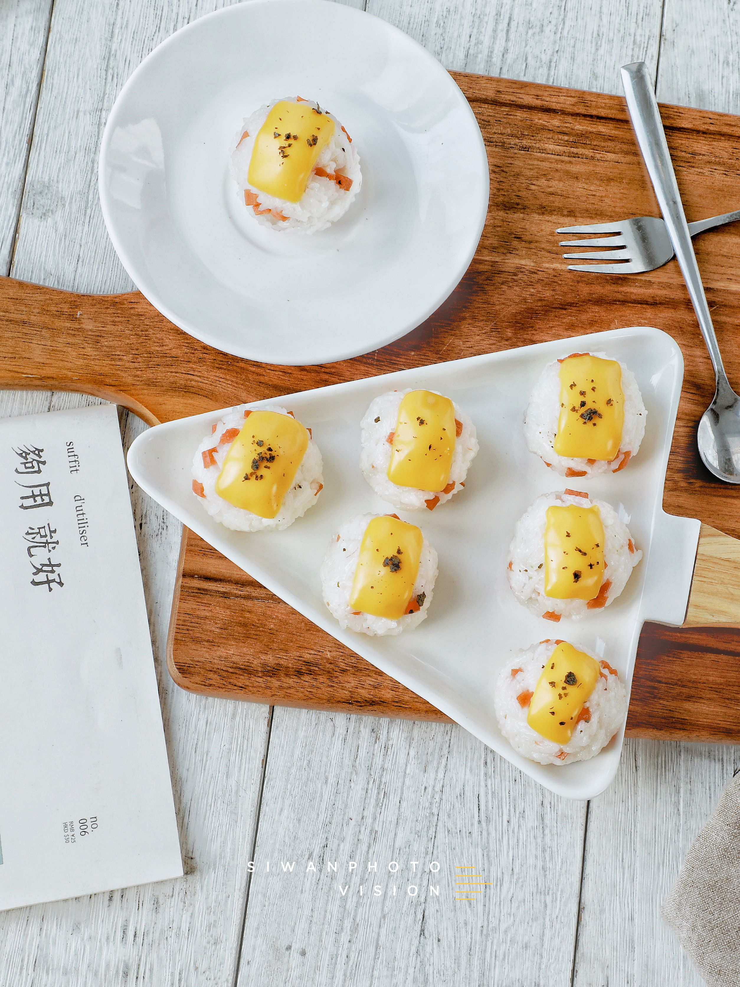 美食摄影 | 芝士饭团