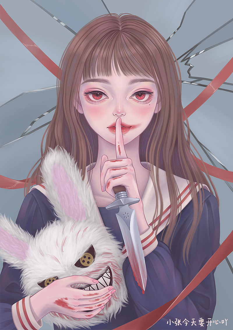 近期少女人像插画总结（图ZMjU3MDgwNzE2） - 创作习作 - 站酷设计师小张今天要开心吖原创素材 - 站酷ZCOOL