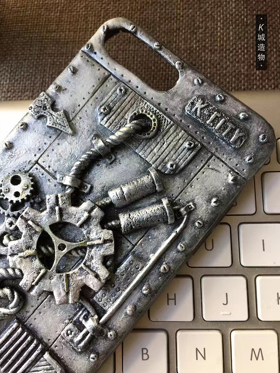 朋克机械齿轮手机壳