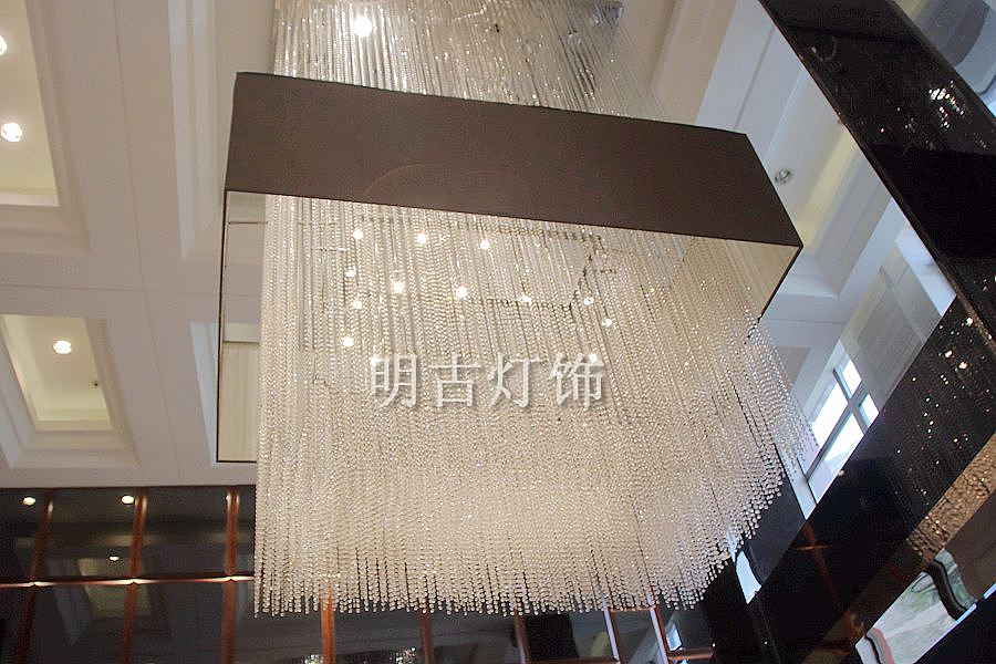 酒店大堂水晶吊灯 明古定制