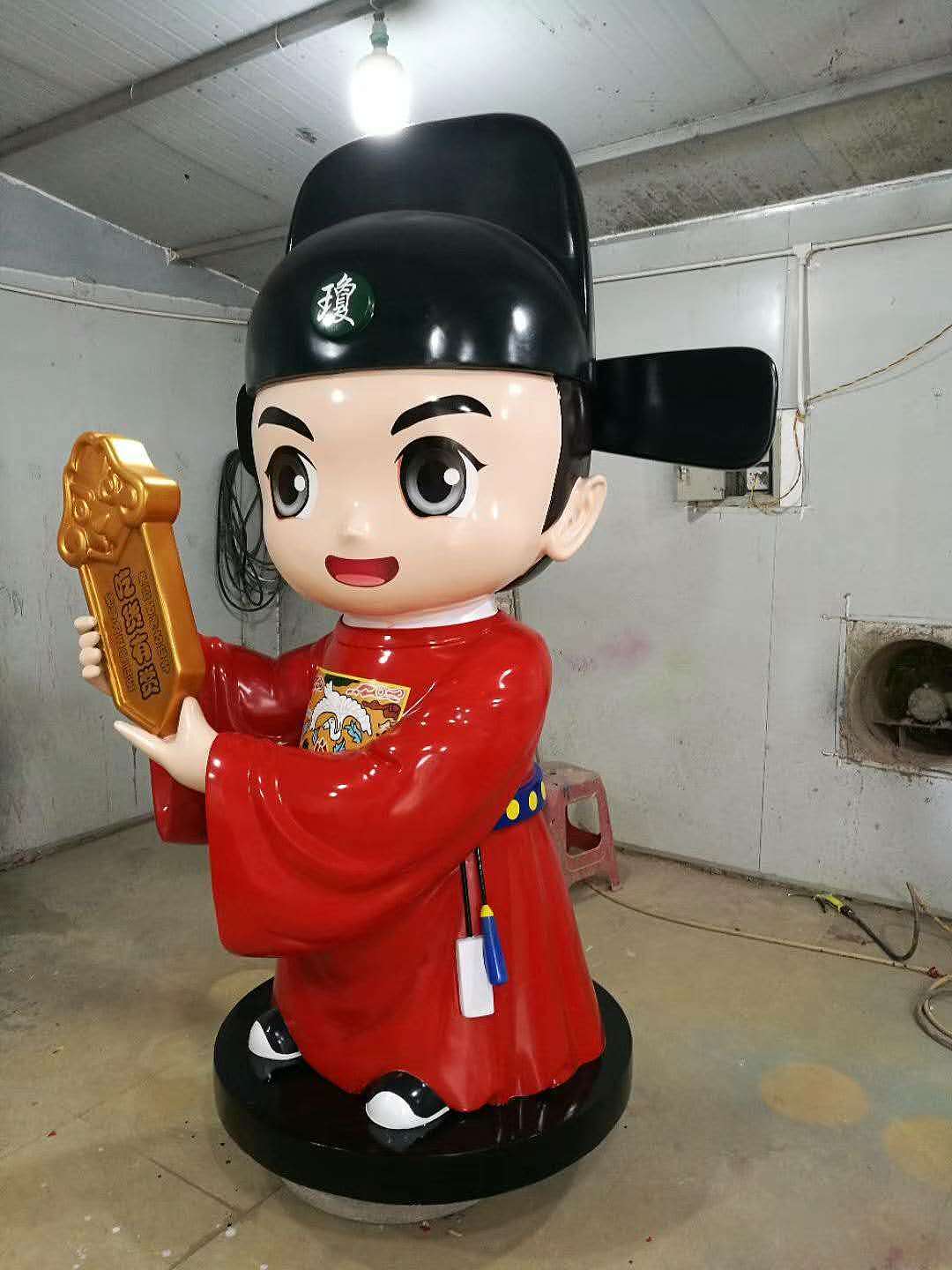 户外美食街IP形象吉祥物公仔定制玻璃钢财神爷卡通雕塑（图ZMjUyNjQ5NjU2） - 雕塑 - 站酷设计师满天下艺术雕塑原创素材 - 站酷ZCOOL