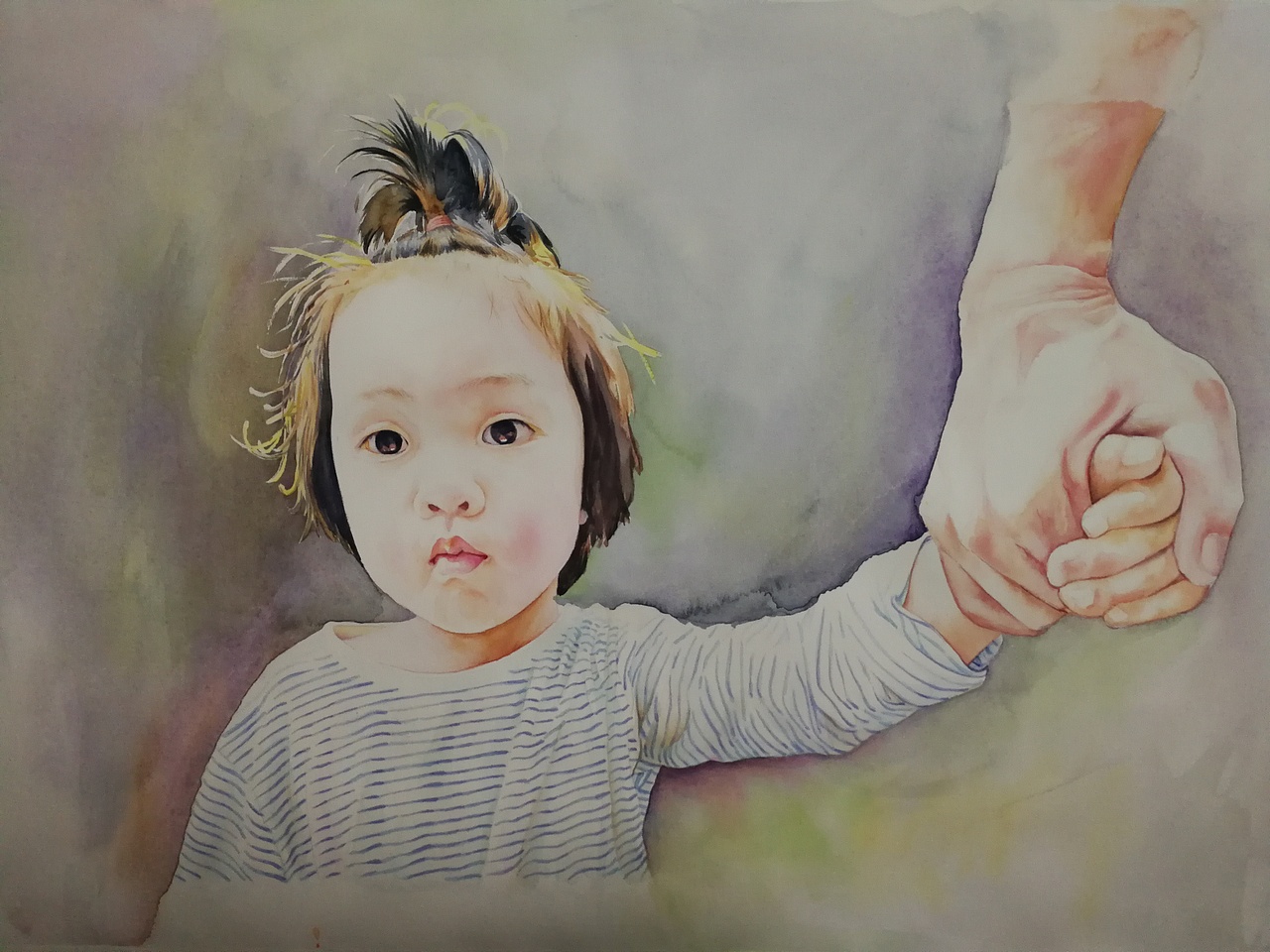 水彩画和彩铅画