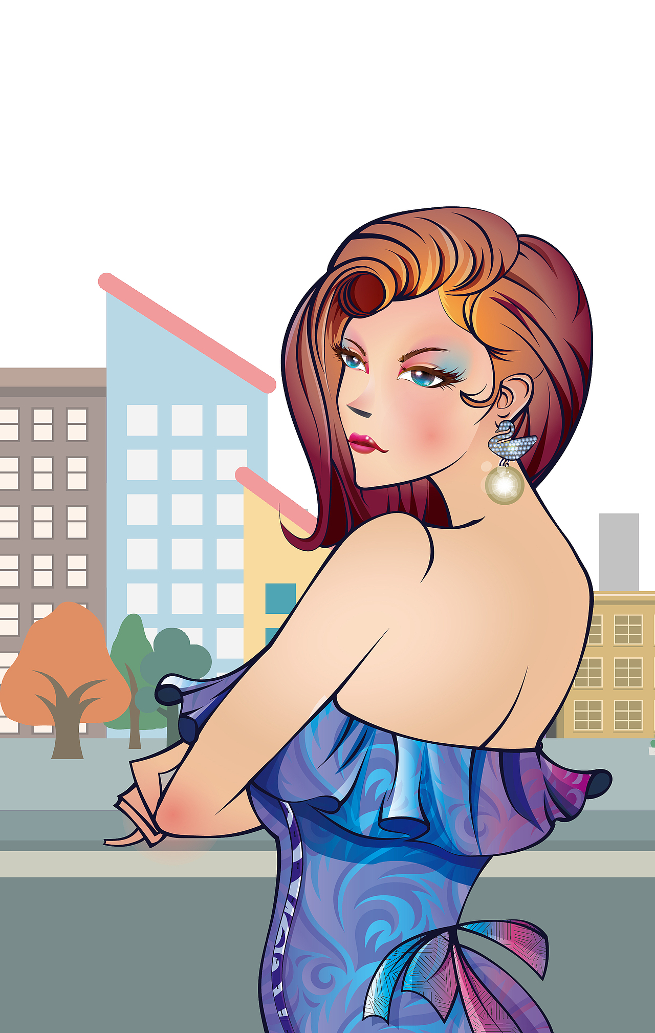 回眸（图ZMTQ4MTc4NDYw） - 商业插画 - 站酷设计师杨兆宏同学原创素材 - 站酷ZCOOL