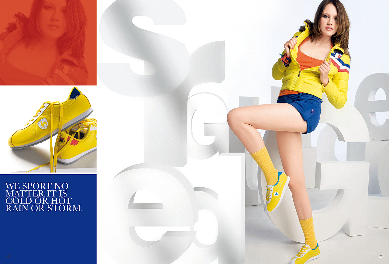 金鸡品牌运动装形象画册